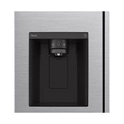 LG Side-by-Side avec distributeur de glaçons, de glace pilée et d'eau | Capacité de 635 litres | Réservoir d'eau interne 4L | Platine Argent | GSLV71PZTE, GSLV71PZTE