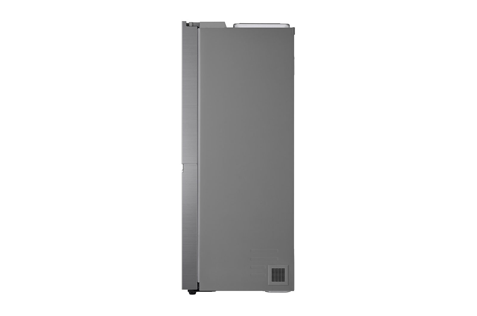 LG Side-by-Side avec distributeur de glaçons, de glace pilée et d'eau | Capacité de 635 litres | Réservoir d'eau interne 4L | Platine Argent | GSLV71PZTE, GSLV71PZTE