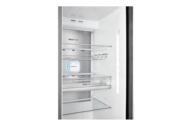 LG Réfrigérateur Américain Side by Side avec InstaView Door-in-Door™ | Capacité de 625 litres | Distributeur de glace, de glace pilée et d'eau | DoorCooling+™ | ThinQ®, GSX961MCCE