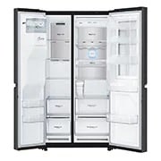 LG Réfrigérateur Américain Side by Side avec InstaView Door-in-Door™ | Capacité de 625 litres | Distributeur de glace, de glace pilée et d'eau | DoorCooling+™ | ThinQ®, GSX961MCCE