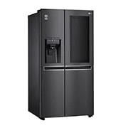 LG Réfrigérateur Américain Side by Side avec InstaView Door-in-Door™ | Capacité de 625 litres | Distributeur de glace, de glace pilée et d'eau | DoorCooling+™ | ThinQ®, GSX961MCCE