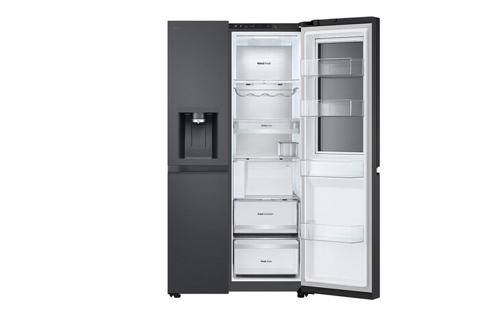 front view single door open