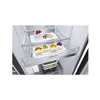 LG Réfrigérateur Américain | InstaView Door-in-Door™ | 628 L | Silencieux 35 dB, GSXE90EVDD