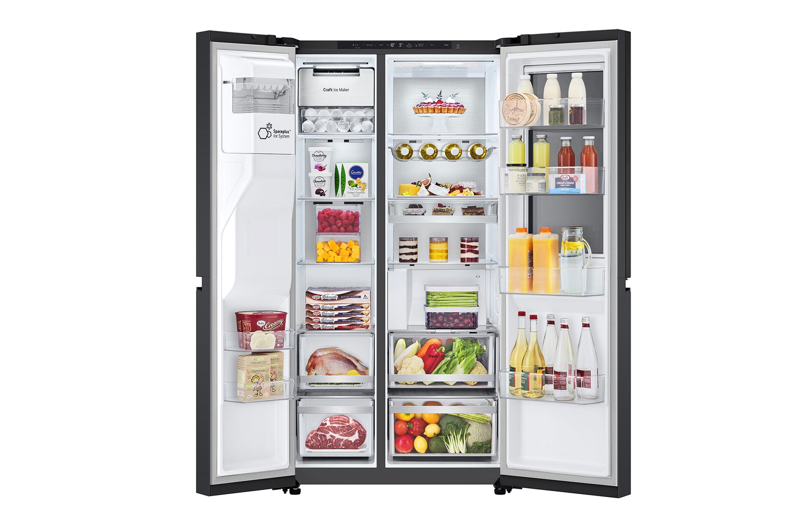 Front View Door open with food