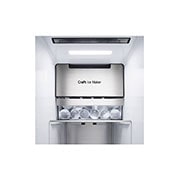 LG Side-by-Side avec InstaView Door-in-Door® | Distributeur de glace, de glace pilée et d'eau | Capacité de 635 litres | Classe d'efficacité énergétique E | Raccordement fixe à l'eau | Matte Black Steel | GSXV90MCDE, GSXV90MCDE