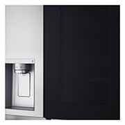 LG Side-by-Side avec InstaView Door-in-Door® | Distributeurs de glace, glace pilée et eau | Capacité de 635 litres | Classe d'efficacité énergétique E | Réservoir d'eau interne 4L | acier brossé | GSXV91BSAE, GSXV91BSAE