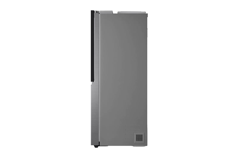 LG Side-by-Side avec InstaView Door-in-Door ™ | Distributeur de glace, glace pilée et eau | Capacité 635 litres | Réservoir d'eau interne 4L | Platinum Silver, GSXV91PZAE