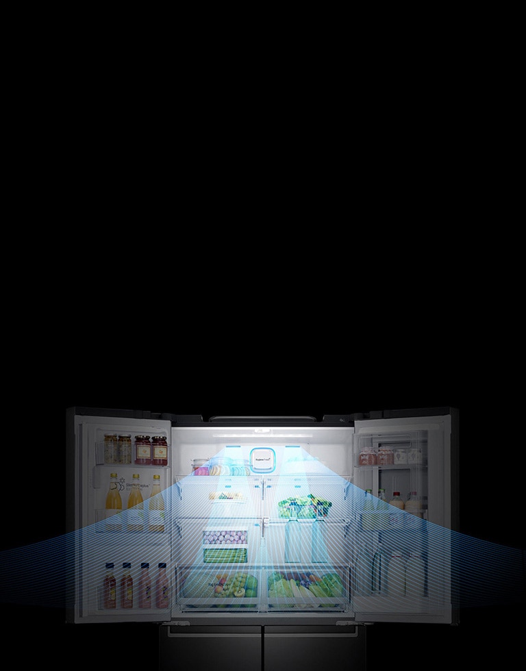 Rideau d'air pur pour filtrer les odeurs