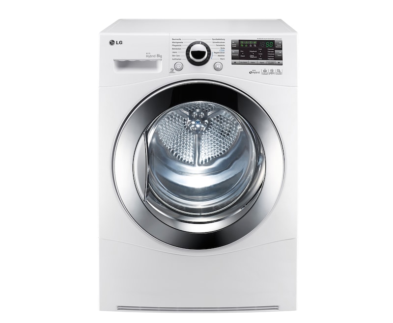 Vue avant de Sèche-linge Eco hybrid de 9 (8, 7) kg équipé de la technologie pompe à chaleur RC8055APZ