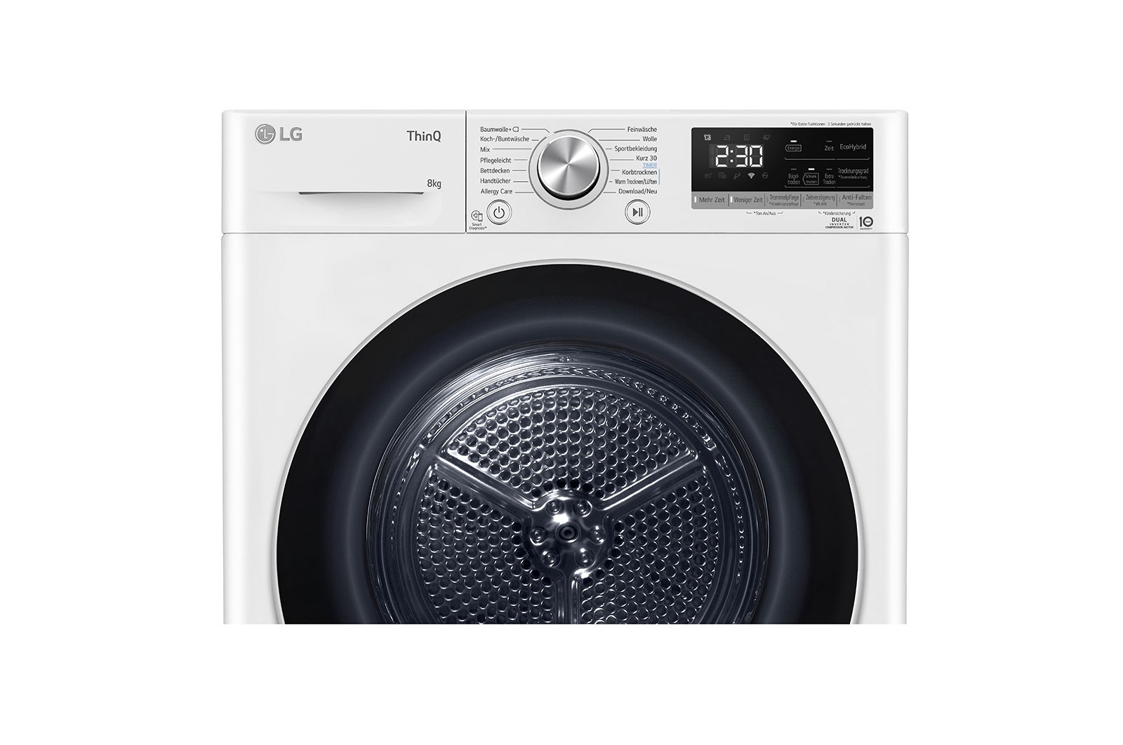 LG Sèche-linge (8 kg, EEK A+++) avec technologie de pompe à chaleur Dual Inverter & condenseur autonettoyant | RT80V9, RT80V9