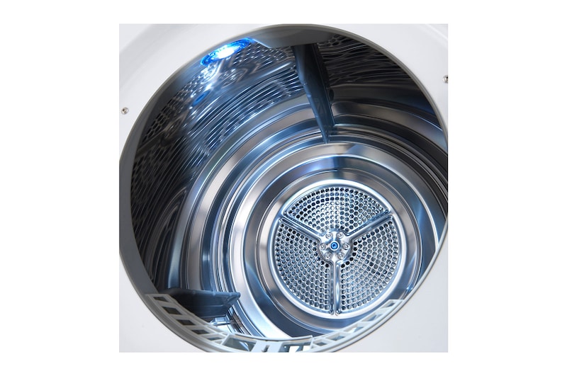 LG Sèche-linge avec technologie de pompe à chaleur Dual Inverter & porte vitrée de sécurité | Condenseur autonettoyant automatique | Capacité de 8 kg | Fonction Wi-Fi | Classe d'efficacité énergétique A+++ | RT80V9W, RT80V9W