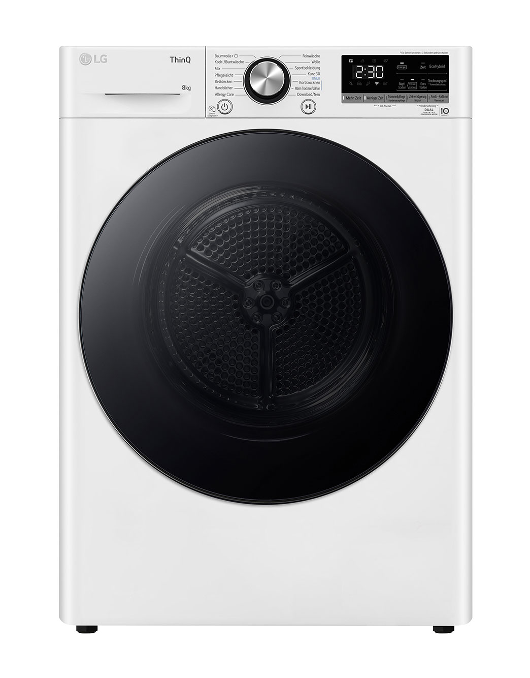 Sèchelinge avec technologie de pompe à chaleur Dual Inverter & porte vitrée de sécurité