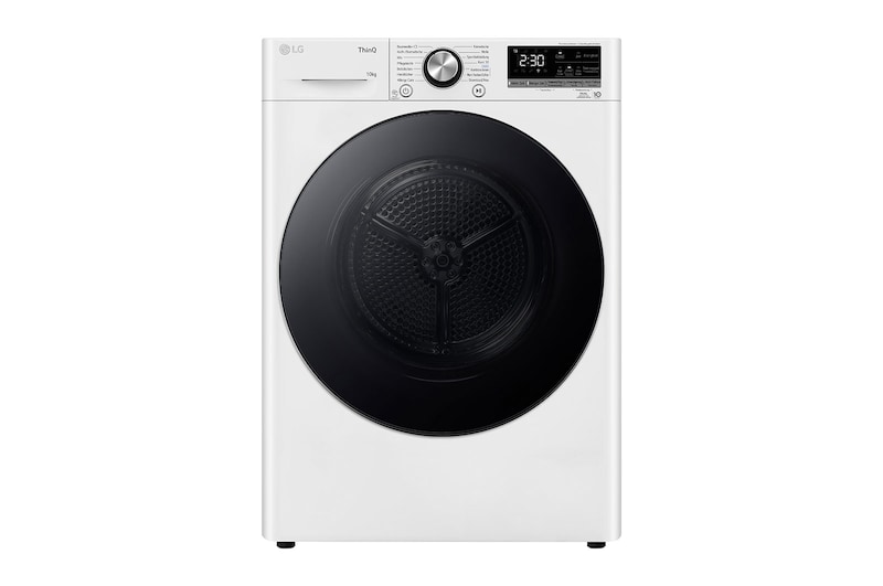 LG Sèche-linge avec technologie de pompe à chaleur Dual Inverter & porte vitrée de sécurité | Condenseur autonettoyant automatique | Capacité de 10 kg | Fonction Wi-Fi | EEK A+++ | V9AYXT, V9AYXT