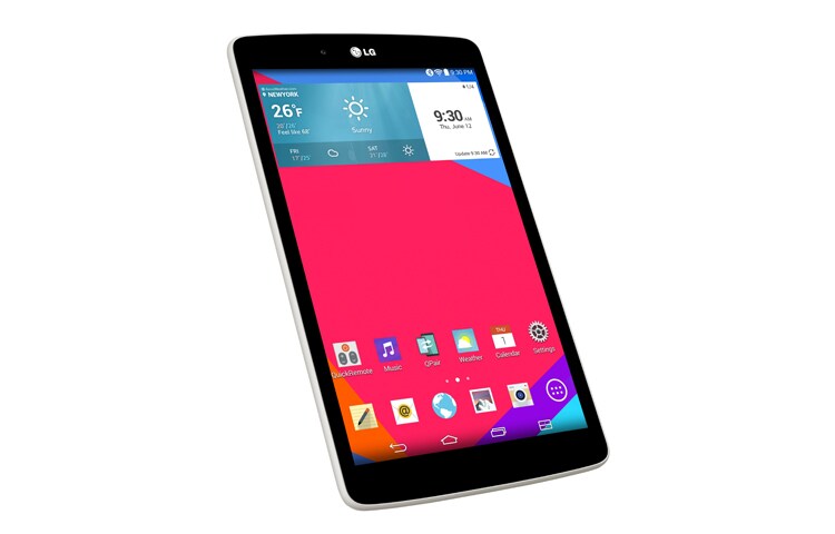 LG G Pad 8.0 LTE Tablette de 8 pouces avec LTE, processeur 4 cœurs cadencé à 1,2 GHz et Android 4.4 KitKat, V490