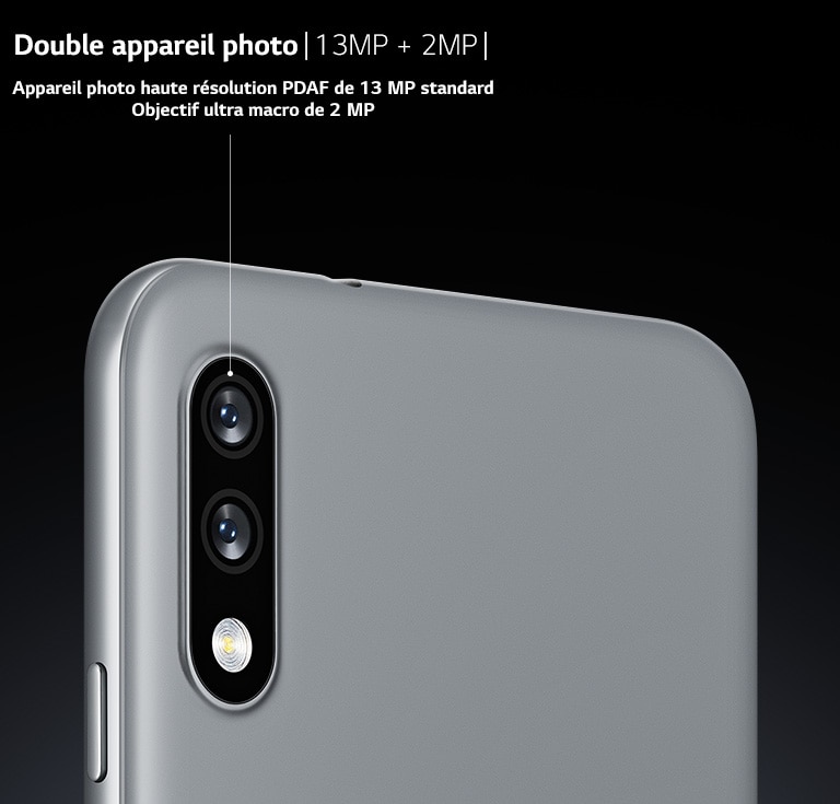 Vue arrière d’un smartphone montrant deux appareils photo