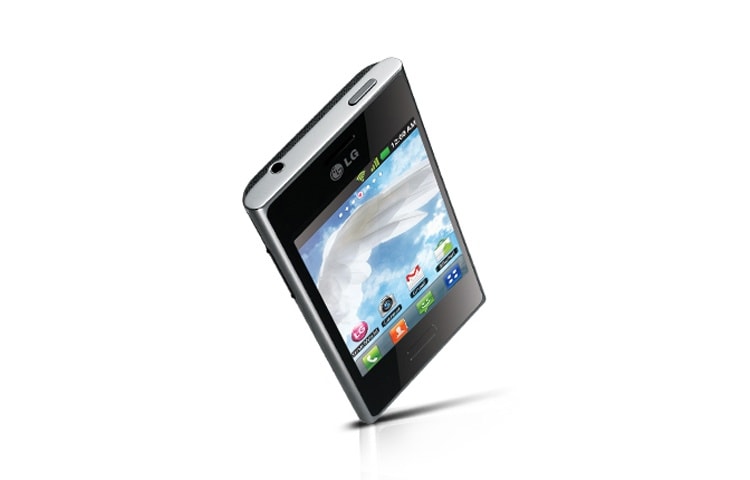 LG OPTIMUS L3 Smartphone de 3,2 pouces, Android, Wi-Fi™, Bluetooth 3.0 et une batterie pour le plaisir d’une utilisation prolongée, E400