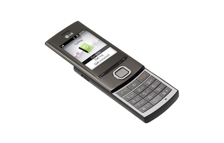 Vue avant de &#39;Pure&#39; Téléphone mobile Slider avec un lecteur MP3, un client E-Mail et une connexion Micro-USB GD550