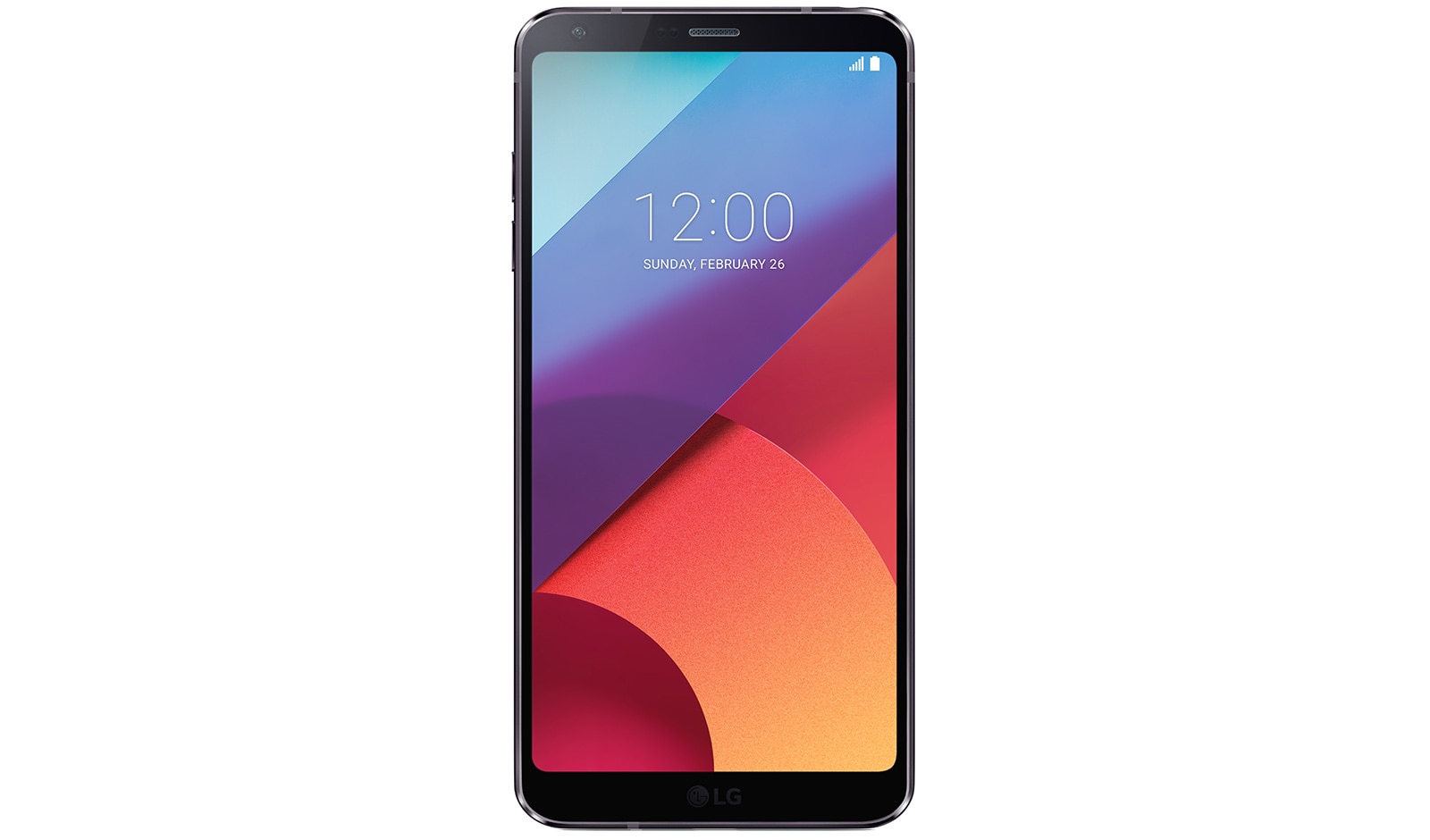 Vue avant de LG G6 Astro Black  LG G6
