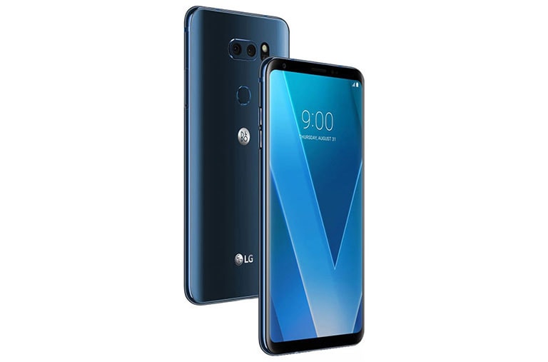 Vue avant de LG V30 Moroccan Blue  LG V30 Moroccan Blue H930