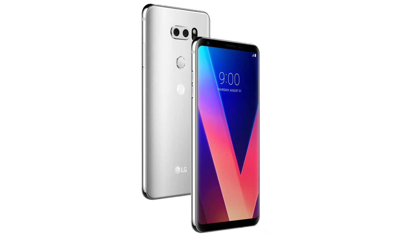 Vue avant de LG V30 Cloud Silver LG V30 Cloud Silver H930