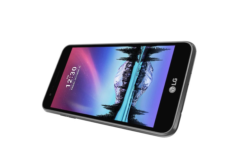 LG Smartphone d’entrée de gamme équipé d’une batterie de 2500 mAh et d’un appareil photo frontal  de 5 MP à déclenchement automatique., LG K4 (2017)