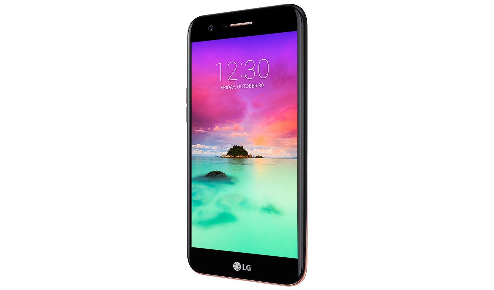 LG Smartphone de milieu de gamme équipé d’un appareil photo frontal de 13 MP grand angle de 120° et d’une batterie 2800 mAh ultra performante, LG K10 (2017)