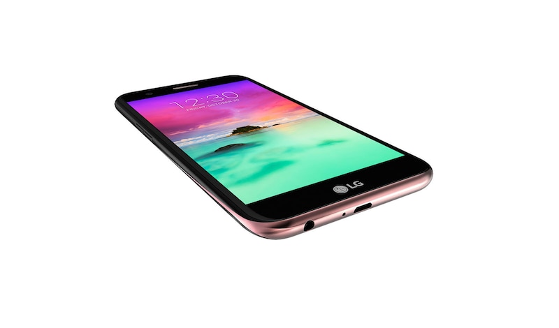 LG Smartphone de milieu de gamme équipé d’un appareil photo frontal de 13 MP grand angle de 120° et d’une batterie 2800 mAh ultra performante, LG K10 (2017)