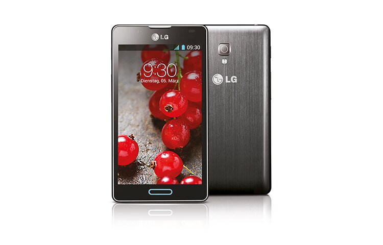 LG OPTIMUS L7'' Smartphone Android avec écran tactile Full Touch IPS de 4,3 pouces, processeur Dual Core de 1 GHz et appareil photo 8 MP avec autofocus, P710