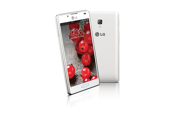 LG OPTIMUS L7'' Smartphone Android avec écran tactile Full Touch IPS de 4,3 pouces, processeur Dual Core de 1 GHz et appareil photo 8 MP avec autofocus, P710