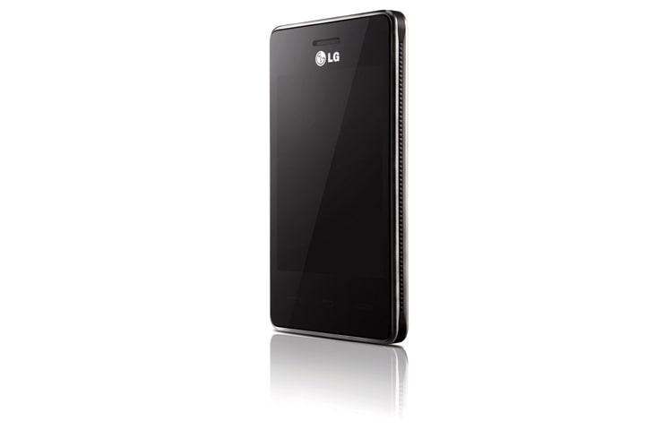 LG Feature Phone avec écran Multi-Touch de 3,2 pouces, Wi-Fi et fonction Liveplace, T385