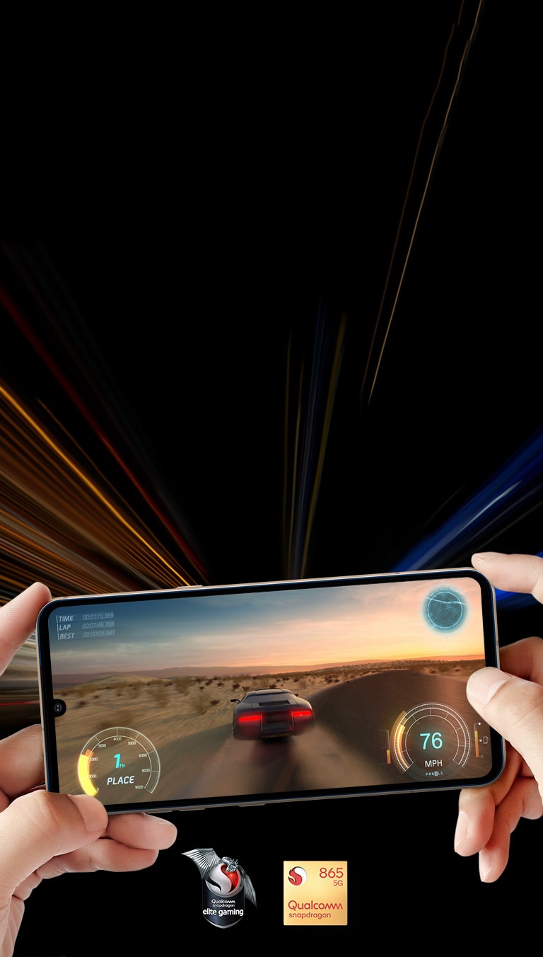 Jeu de course sur smartphone.