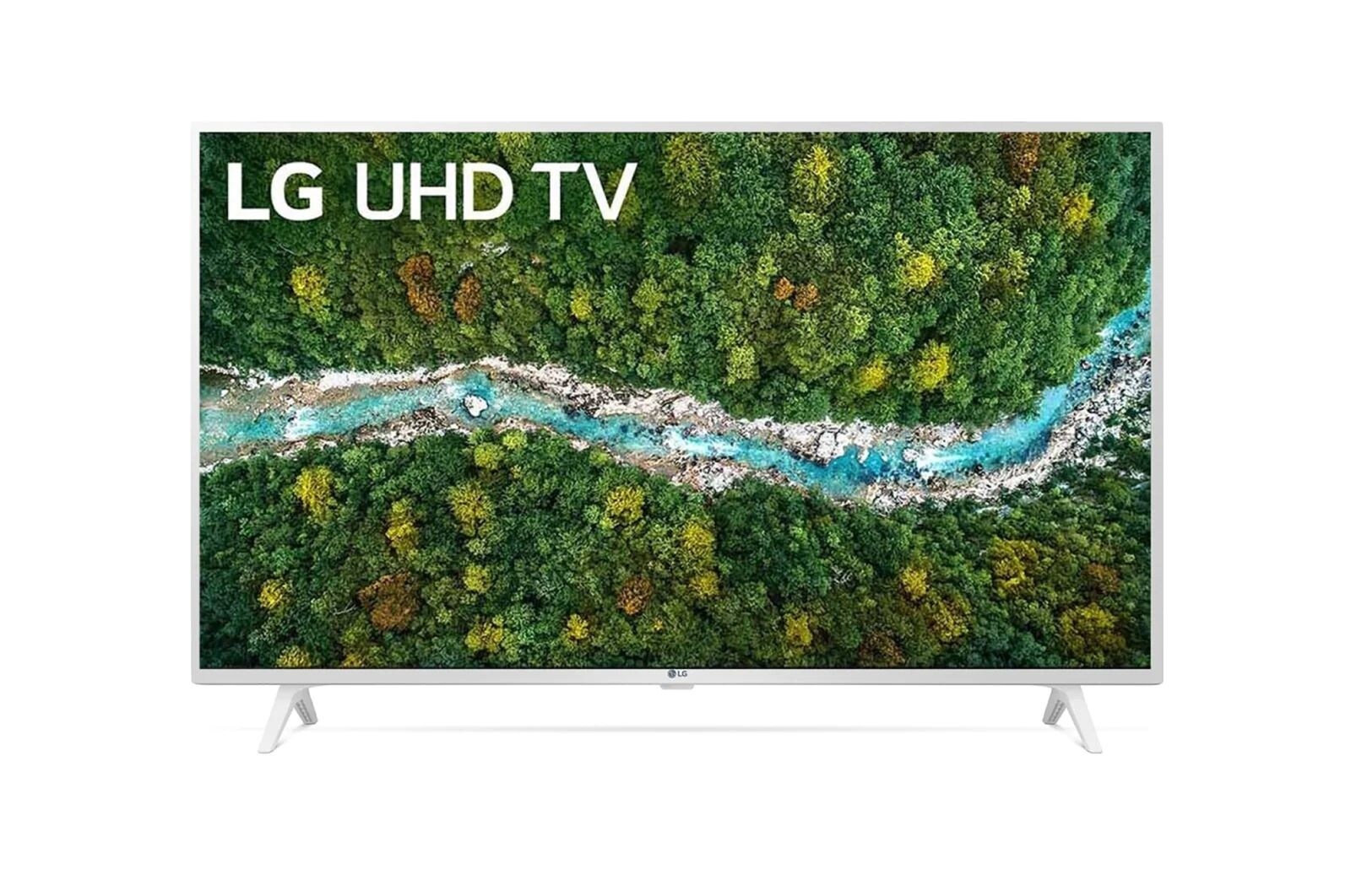 Une vue avant du téléviseur UHD LG