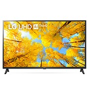 Vue avant de 43“ LG UHD TV  43UQ75009LF