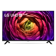 Vista frontale del TV UHD LG