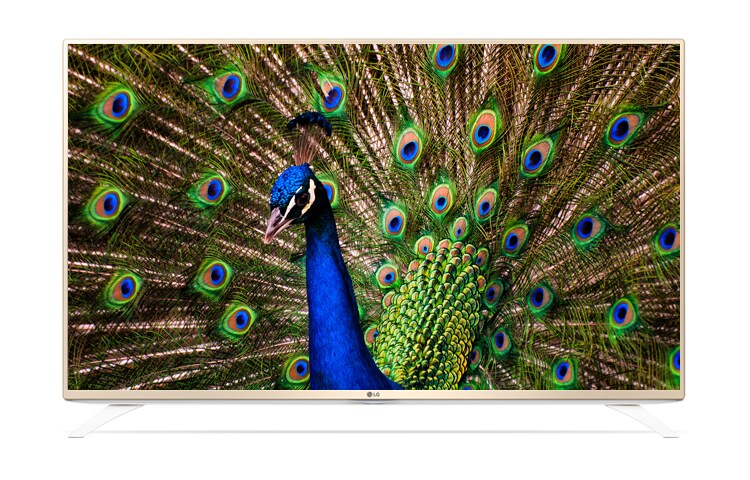 Vue avant de ULTRA HD TV de LG avec une taille d&#39;écran de 49&#34;, webOS 2.0, Metallic Design et ULTRA Surround 49UF690V