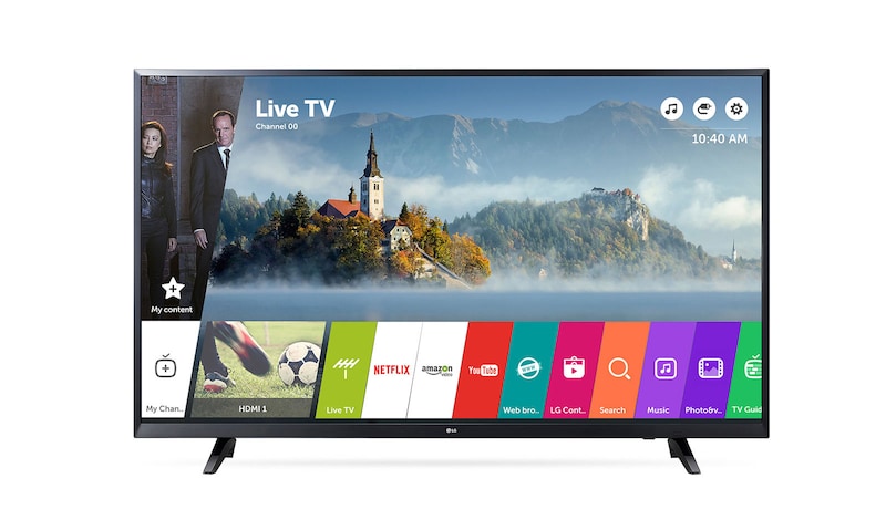 Vue avant de 49" LG UHD TV 49UJ620V