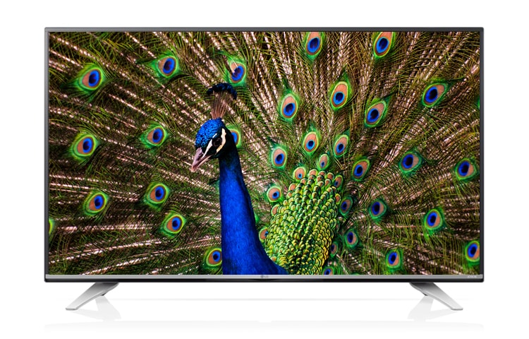 Vue avant de ULTRA HD TV de LG avec l&#39;écran de 55&#34;, Design Dual Metal, webOS 2.0 et ULTRA Surround Sound 55UF772V