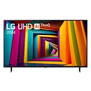 Vue de face du téléviseur LG UHD
