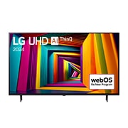 Vue de face du téléviseur LG UHD