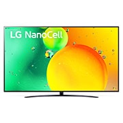 Une vue avant du téléviseur LG NanoCell