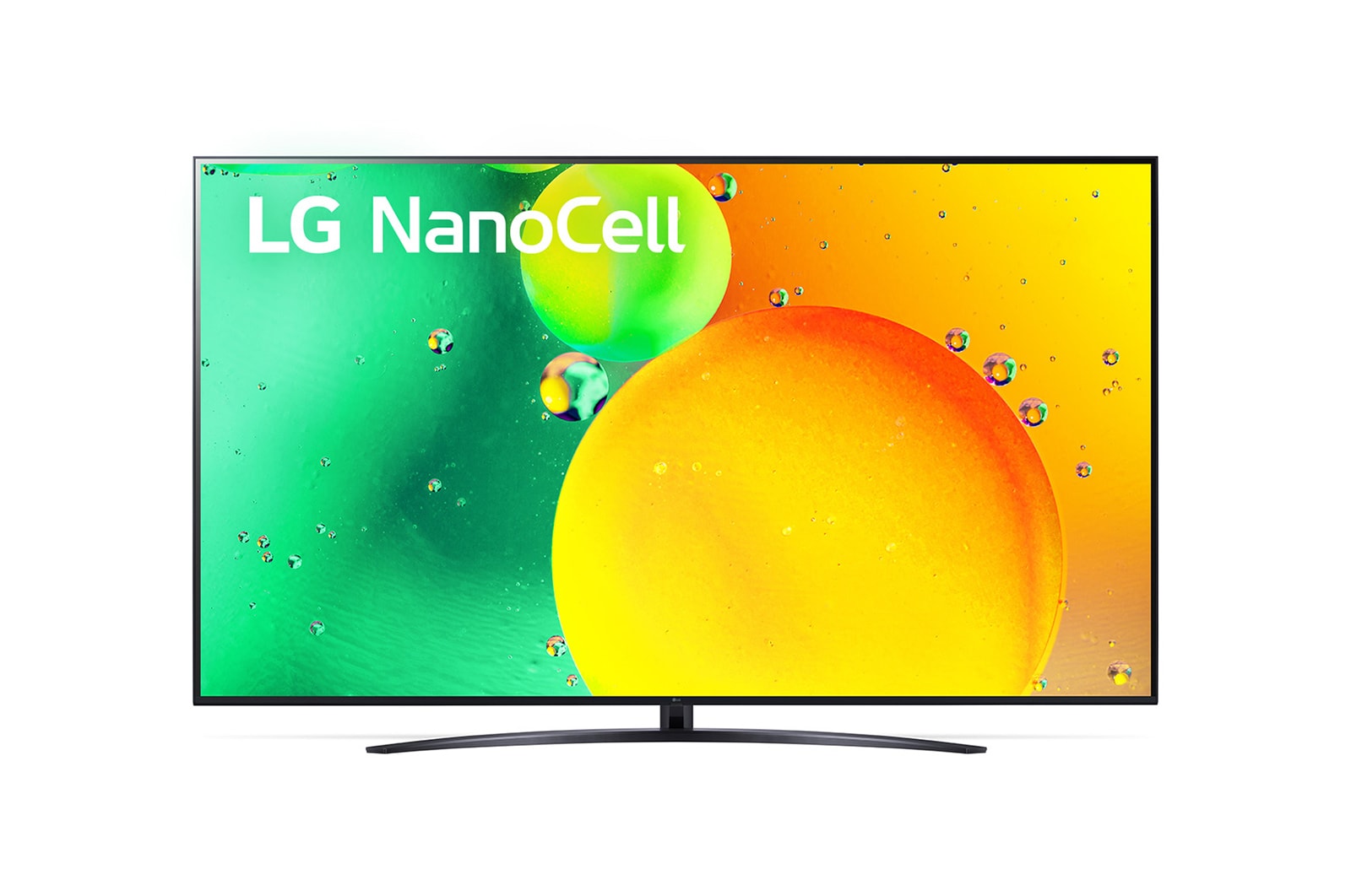 Une vue avant du téléviseur LG NanoCell
