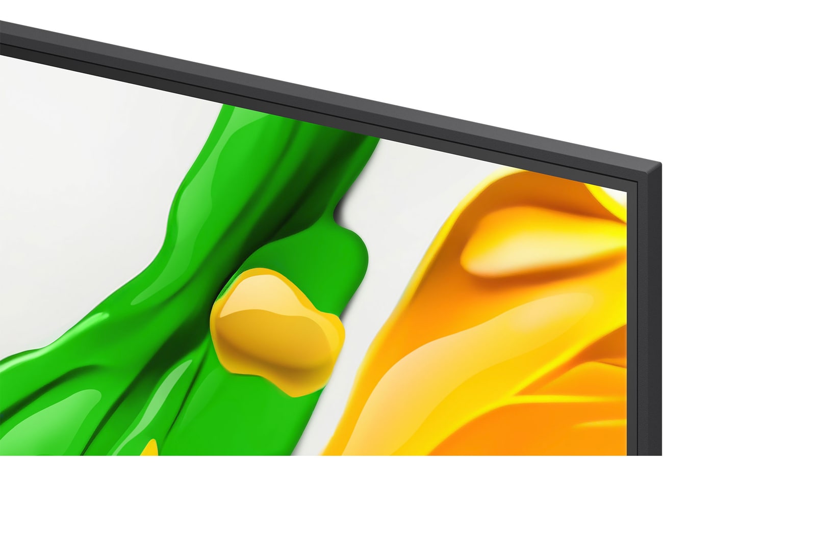 Parrot on a tree branch in vivid color. The title talks about how LG Al Picture Pro made impressive visual enhancements to the scene's resolution, brightness, depth, and clarity.