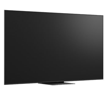 A girl and a dog are seated in front of a LG QNED TV mounted on a wall depicting three elephants walking outwards above a LG Soundbar. The title talks about how every action is more thrilling on a massive screen.