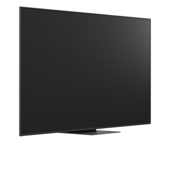 A girl and a dog are seated in front of a LG QNED TV mounted on a wall depicting three elephants walking outwards above a LG Soundbar. The title talks about how every action is more thrilling on a massive screen.