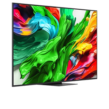 Left-facing side view of LG QNED evo QNED85 TV 