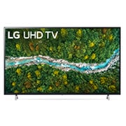 Une vue avant du téléviseur UHD LG