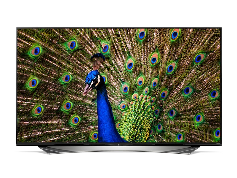 Vue avant de ULTRA HD TV UF770V de LG, avec une diagonale d'écran de 79'' 79UF770V