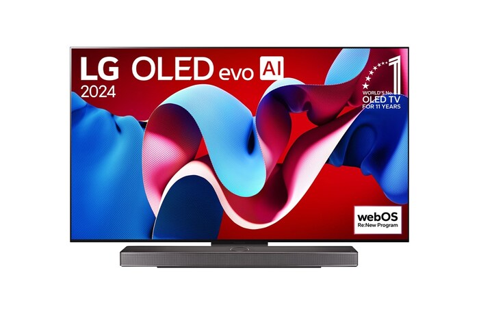 LG Smart TV OLED65C4 LG OLED evo AI C4 4K 65 pouces , OLED65C48LA