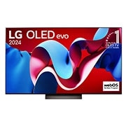 Vue avant de Smart TV OLED65C4 LG OLED evo C4 4K 65 pouces OLED65C49LA