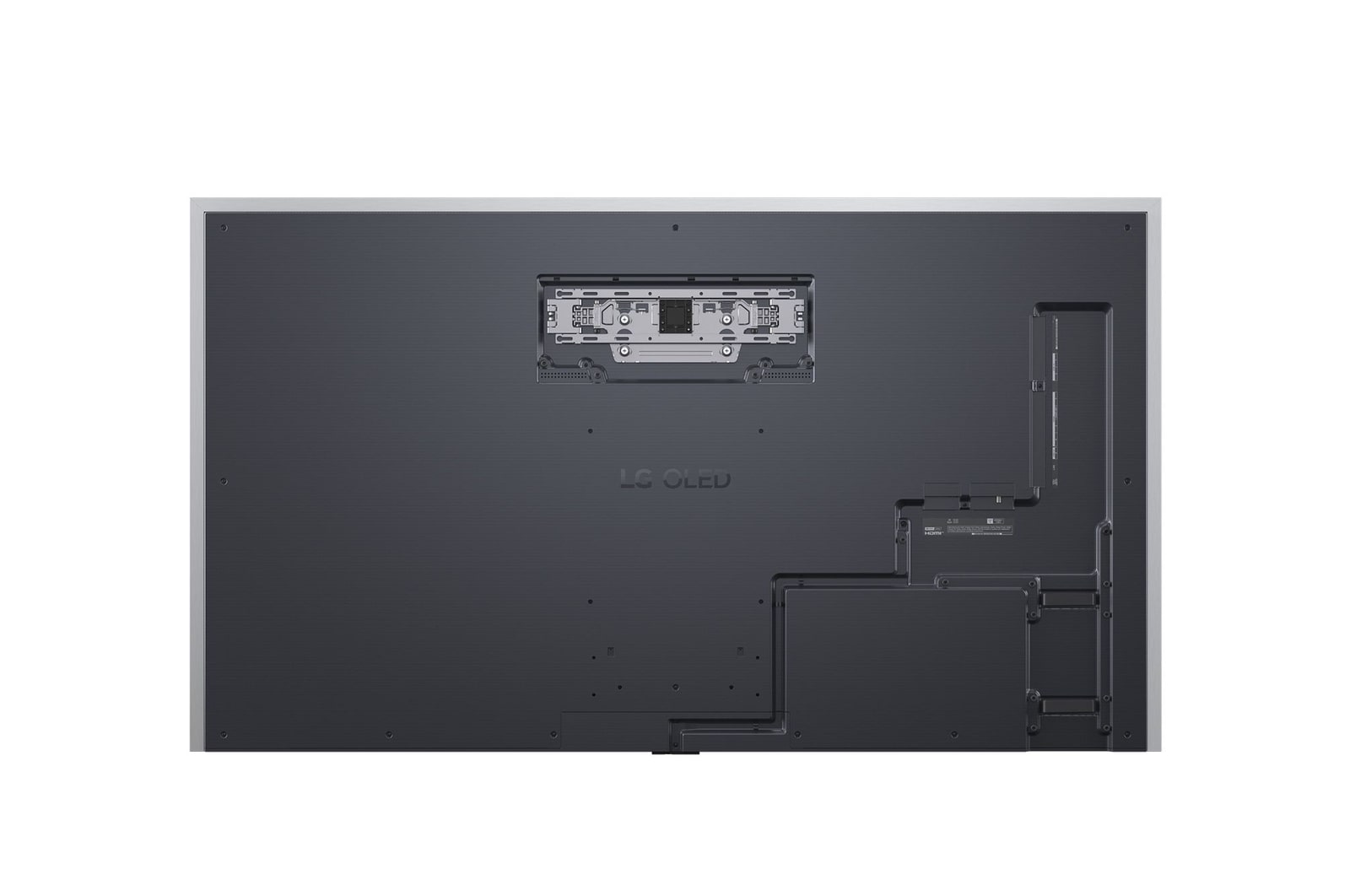 Rear view of LG OLED evo AI G5 4K Smart TV.